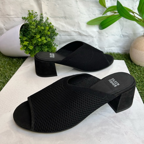 Eileen Fisher
Fave Stretch Fabric Block 2” Heel Sandals 
$175 size 8 New - Picture 14 of 16